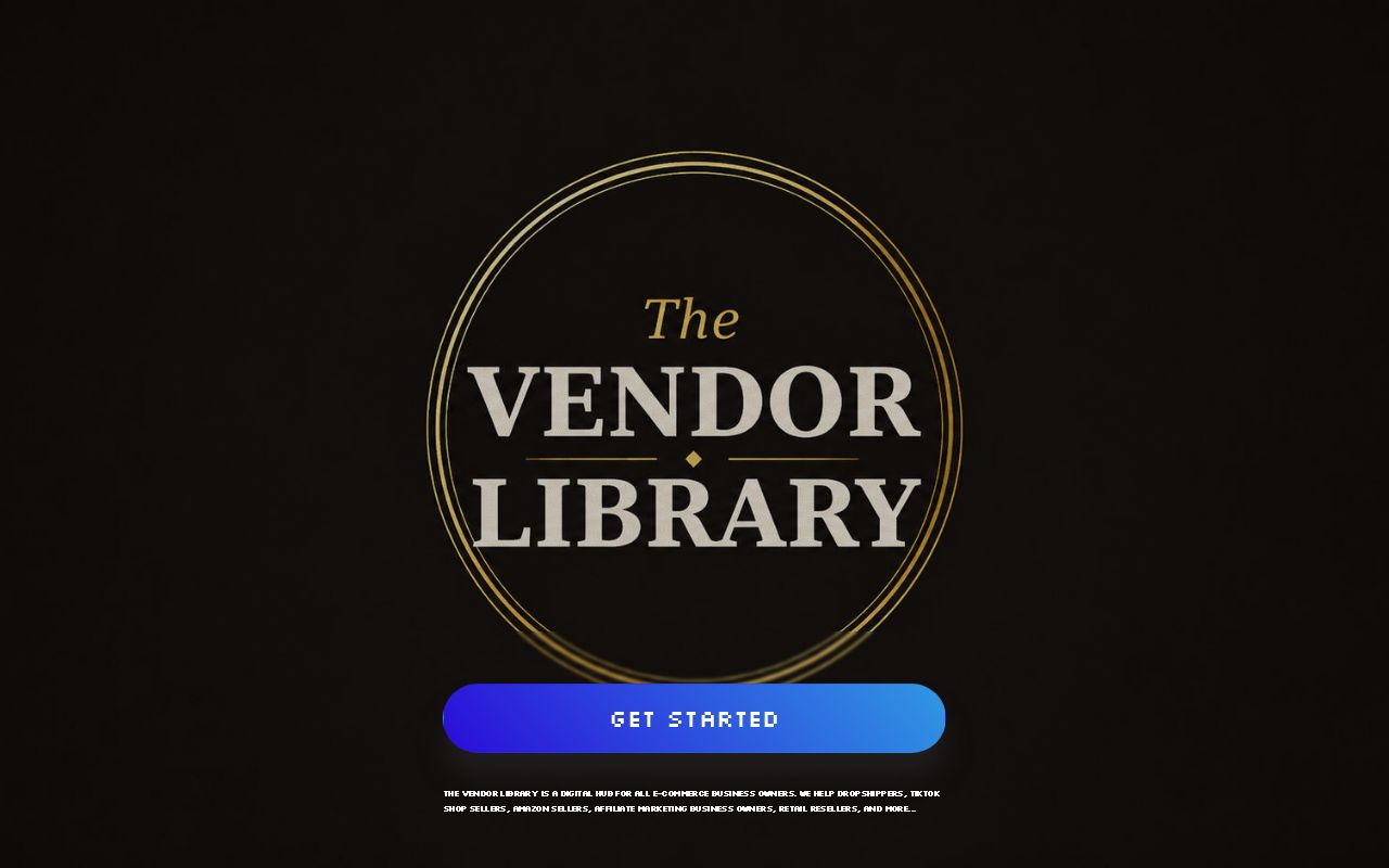 Vendor Library The Vendor Library